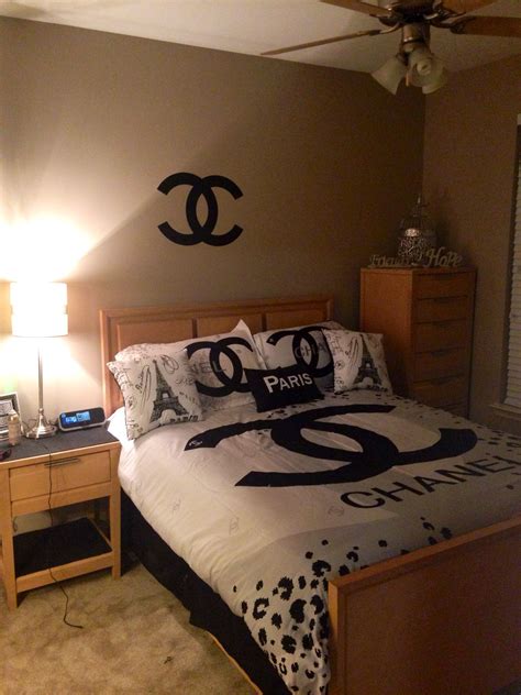 chanel themed bedroom|chanel inspired home decor.